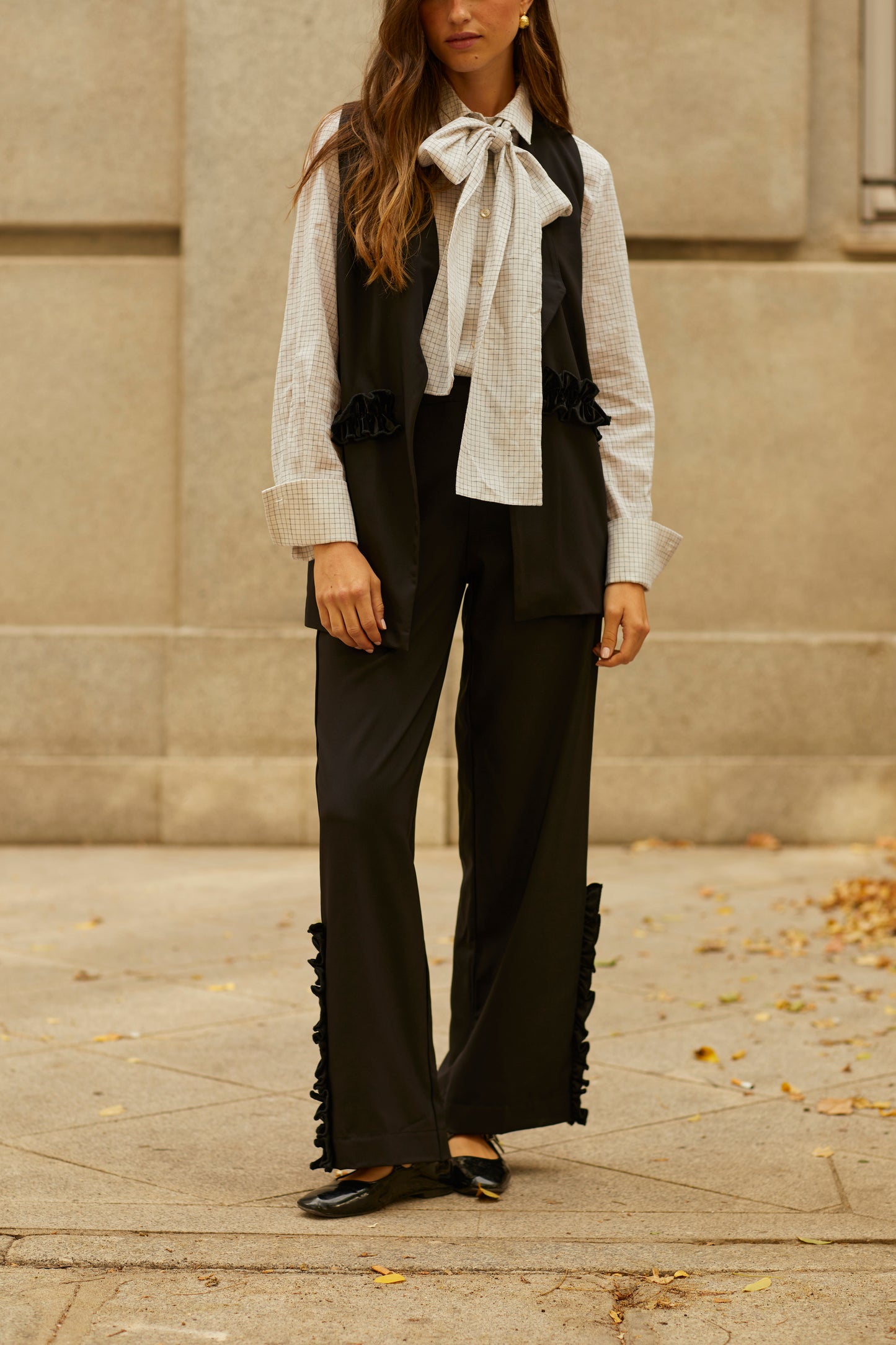 Traje Velour Negro