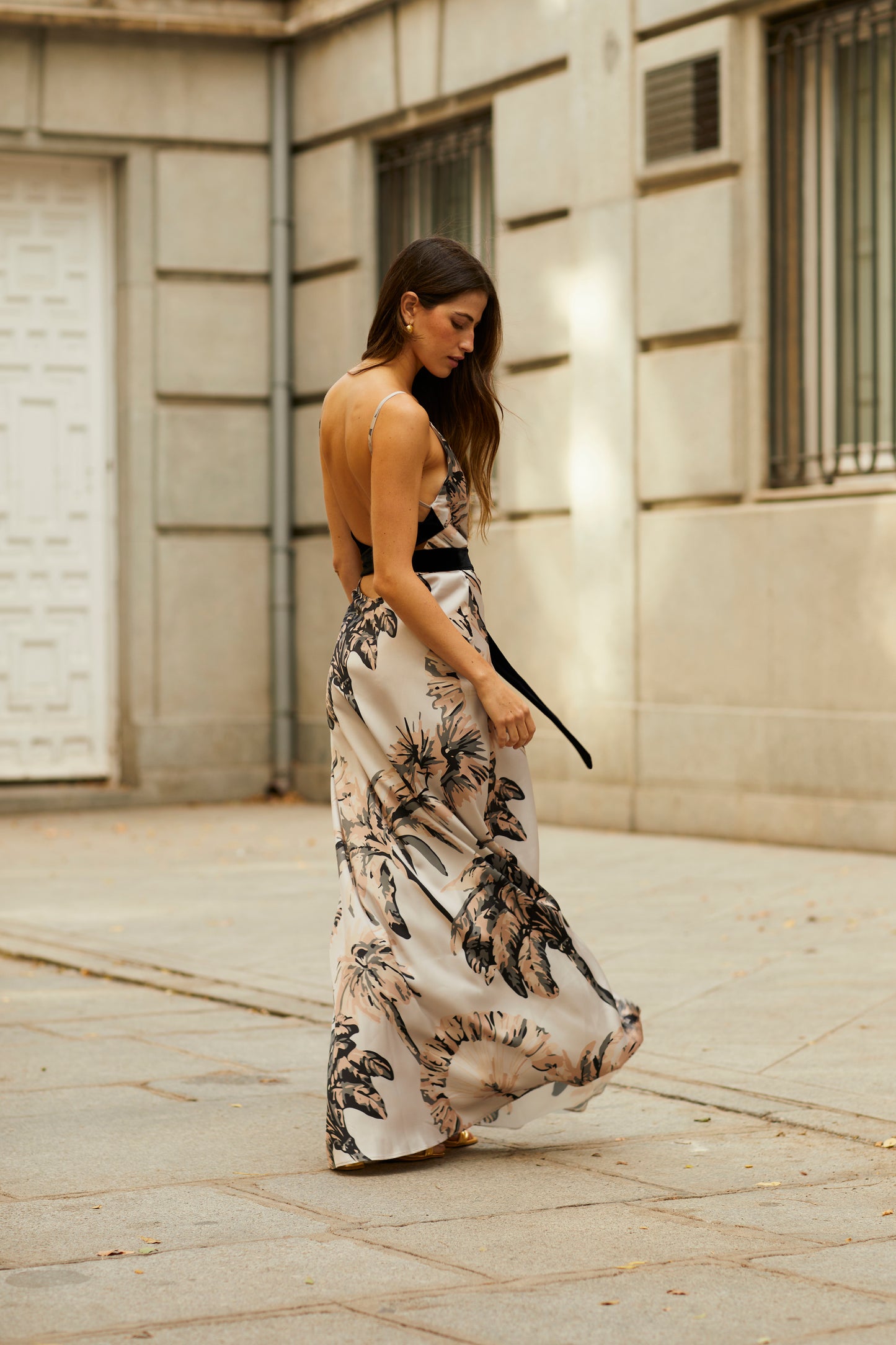 Vestido Lune Beige print