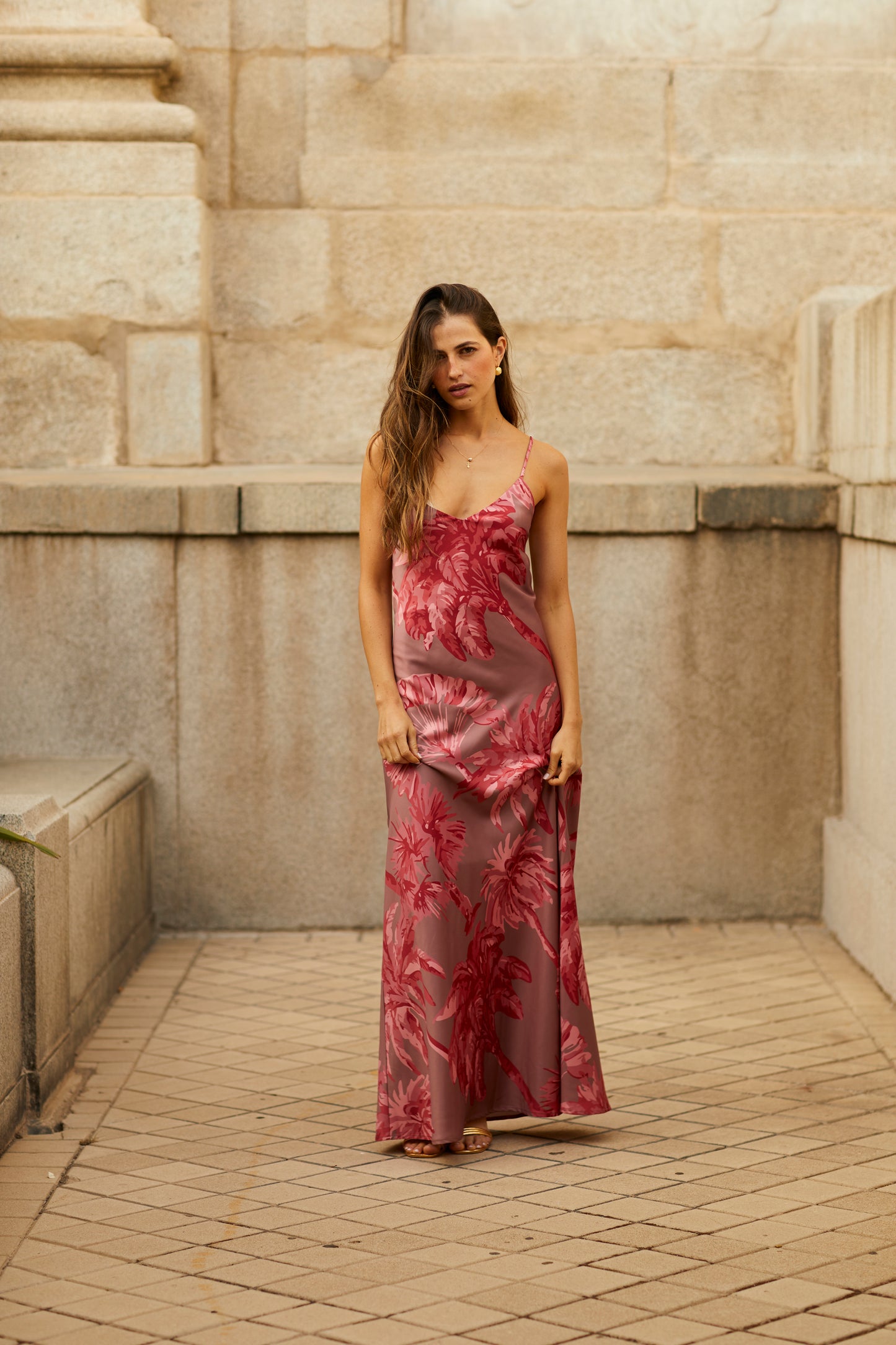 Vestido Lune Rosa print