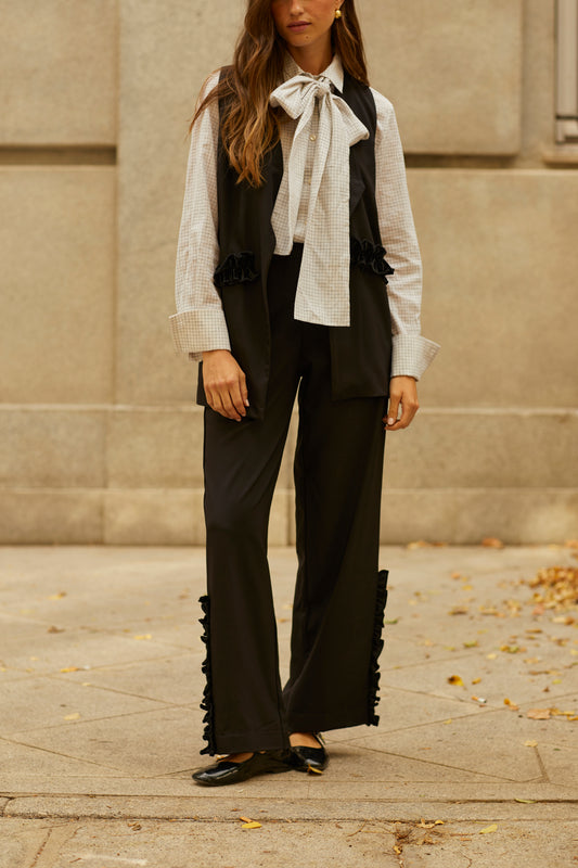 Traje Velour Negro